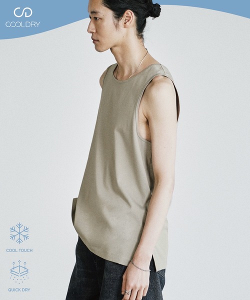 WYM LIDNM タンクトップ COOL DRY LAYERED TANK TOP メンズ : ZOZOTOWN