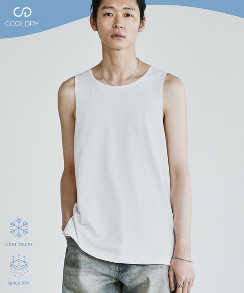 WYM LIDNM タンクトップ COOL DRY LAYERED TANK TOP メンズ : ZOZOTOWN