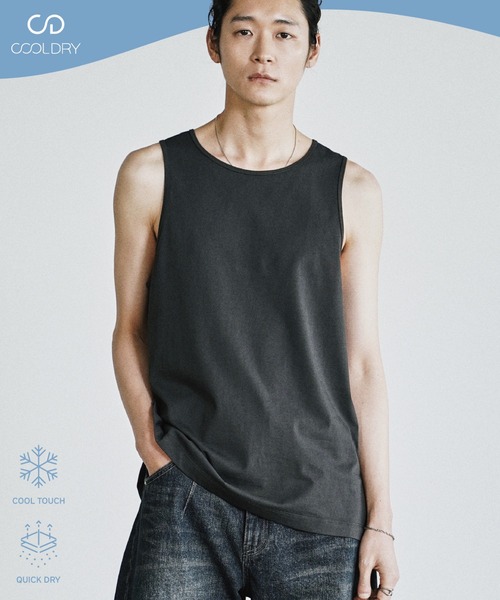 WYM LIDNM タンクトップ COOL DRY LAYERED TANK TOP メンズ : ZOZOTOWN