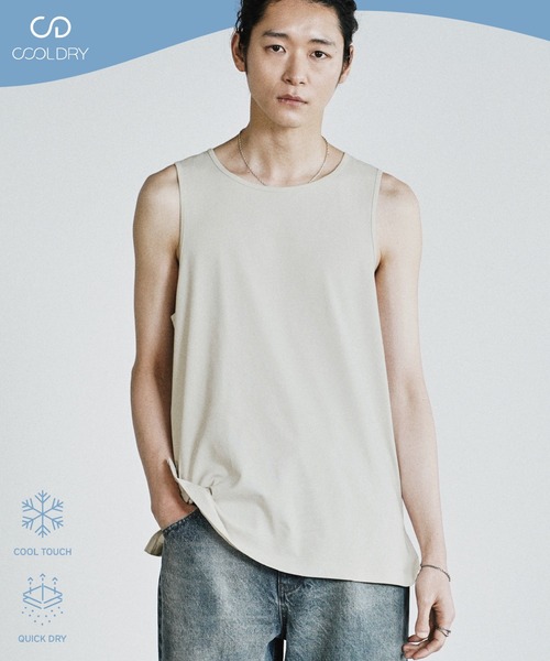 WYM LIDNM タンクトップ COOL DRY LAYERED TANK TOP メンズ : ZOZOTOWN