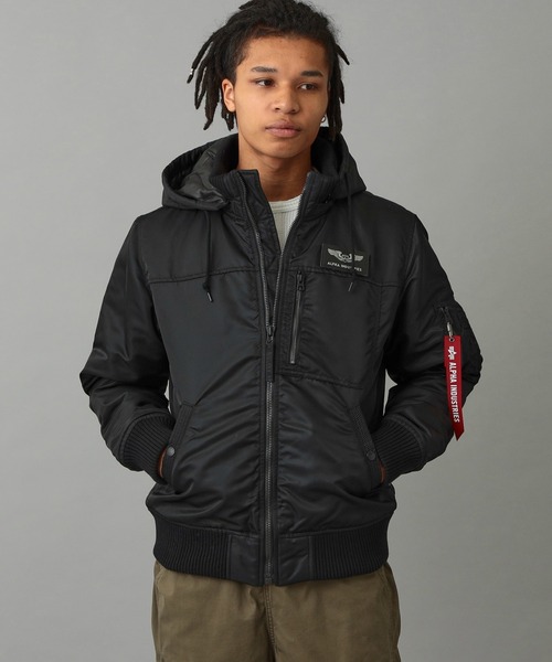 アルファインダストリーズ Lサイズ ブラックアウター Alpha Industries（アルファ・インダストリーズ） ダウンジャケット