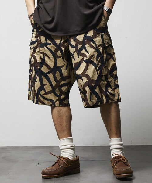 NITRAID カモフラージュ ショートパンツ XL 大麻　金土日価格 KISS ARMY X 地獄の迷彩カモフラー獣 ショートパンツ | UDO OFFICIAL SHOP