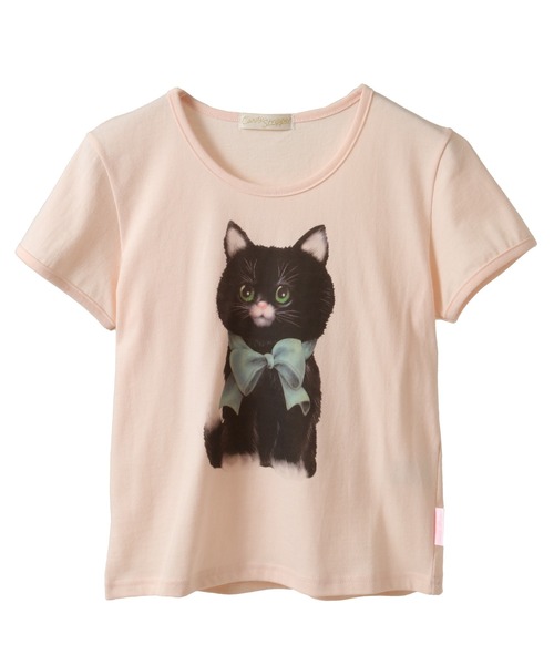 キャンディストリッパー ワッフル Tシャツ ワンピ 猫 ブラック BIG Candy Stripper（キャンディストリッパー）の「FREAK OUT BIG