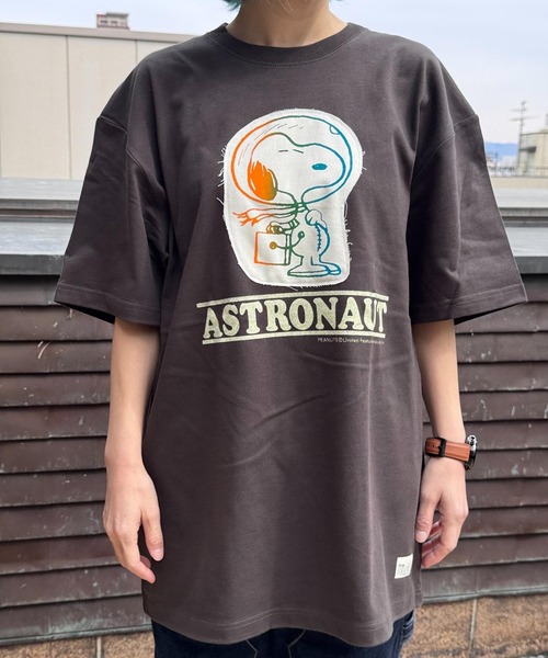 tシャツ スヌーピー「SNOOPY」organic cotton T-shirts(ASTRONAUT) レディース メンズ
