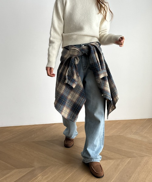 「CANAL JEAN」 「El mar」長袖シャツ ONE SIZE ネイビー レディース CANAL JEAN 「CANAL JEAN」 「El mar」長袖シャツ ONE SIZE