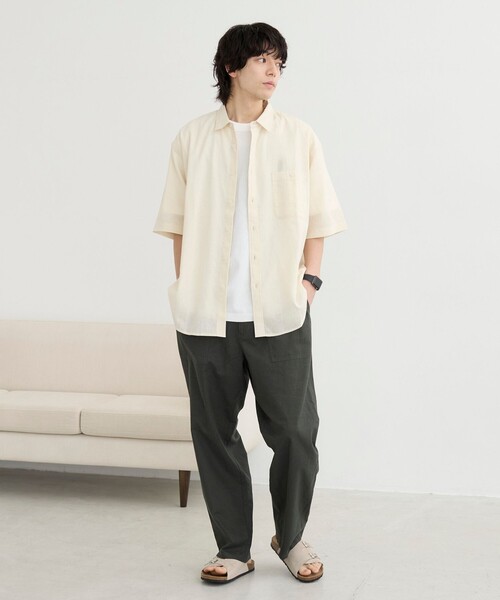 coen パンツ リネンコットンイージーパンツ メンズ : ZOZOTOWN