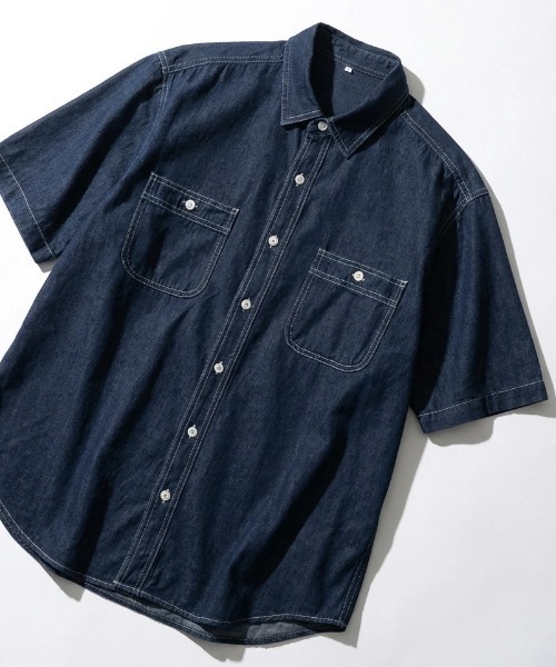 シャツ 半袖 2026SS DENIM WORK SHIRTS デニム S/S ワークシャツ