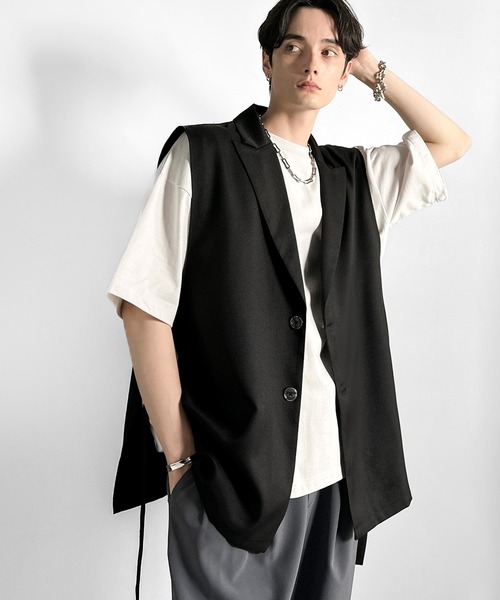 ベスト/ジレ irojikake HANDSOME VEST 美品 定価2.5万 irojikake イロジカケ HANDSOME VEST ジレベスト