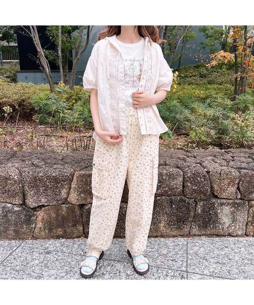 PINK HOUSE サンダル フラワーモチーフ付きサンダル レディース