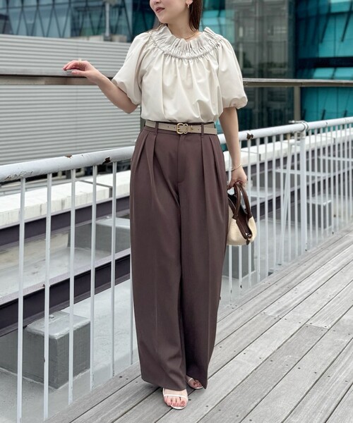 ◇25SS◇NOLLEY'S sophi タフタオフショル2WAYブラウス NOLLEY'S Sophi ブラウス シャツ タフタオフショル2WAYブラウス