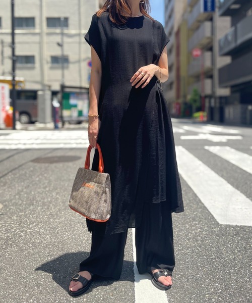 IKKA LOUNGE ワンピース 「2点セット」冷感スラブワンピース