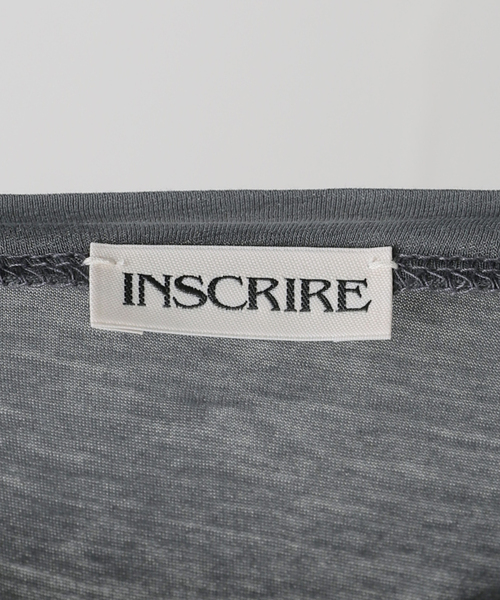 INSCRIRE tシャツ 「INSCRIRE /アンスクリア」Light Jersey Tee