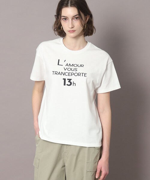 「DRESSTERIOR」 半袖カットソー 34 ホワイト レディース DRESSTERIOR 「DRESSTERIOR」 半袖Tシャツ 34 ホワイト