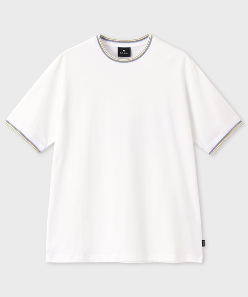 【Paul Smith】\"Sports Stripe\" リブ 半袖カットソー Paul Smith｜