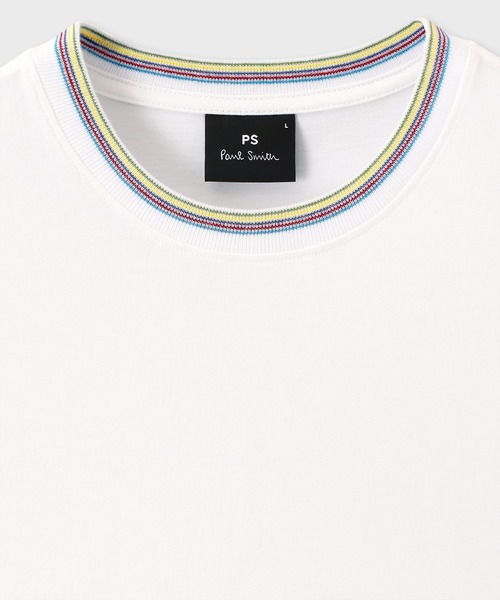 PS Paul Smith tシャツ スポーツストライプリブ 半袖カットソー