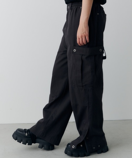 AFF AIVER カーゴパンツ バイオウォッシュダブルニーカーゴパンツ