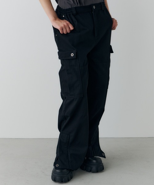 AFF AIVER カーゴパンツ バイオウォッシュダブルニーカーゴパンツ
