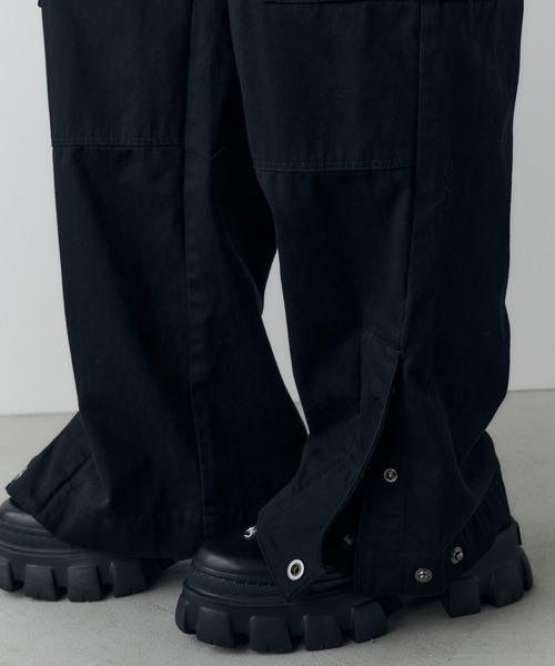 AFF AIVER カーゴパンツ バイオウォッシュダブルニーカーゴパンツ