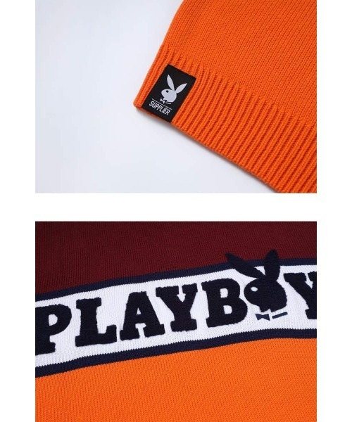 SUPPLIER セーター ニット ニット｜PLAYBOY COLLEGE LOGO KNIT