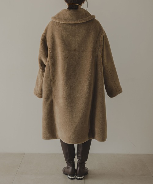 「rectangle」 ステンカラーコート FREE チャコールグレー レディース_画像3