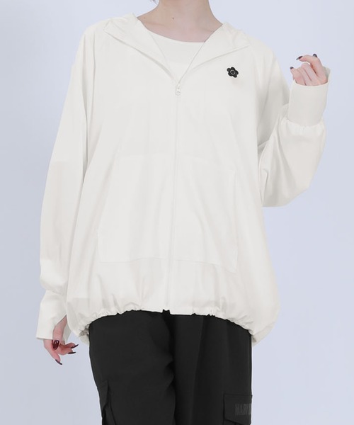 マリークワント マリクワ MQ パーカー 未使用 MARY QUANT パーカー マリークワント mary quant 撥水UVジップ
