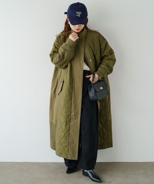 pual ce cin 「PUAL CE CIN」 コート FREE カーキ レディース