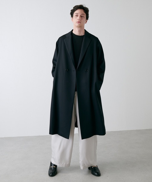 「Lui's」 チェスターコート MEDIUM ブラック メンズ_画像6