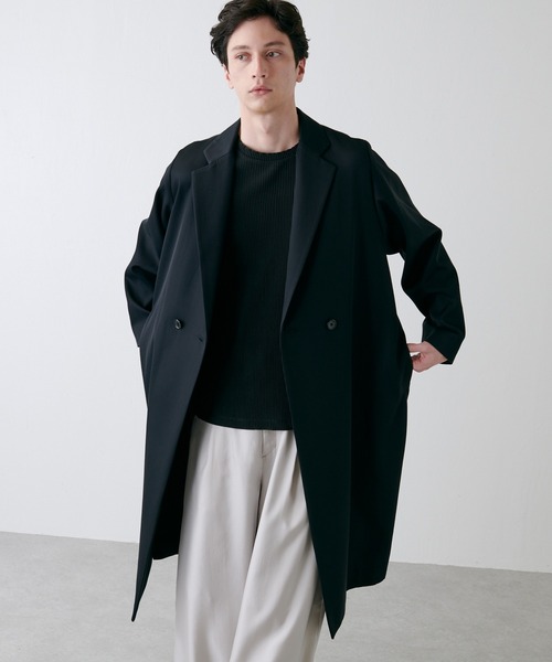 「Lui's」 チェスターコート MEDIUM ブラック メンズ_画像7