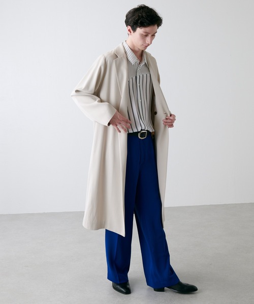 「Lui's」 チェスターコート MEDIUM ブラック メンズ_画像9