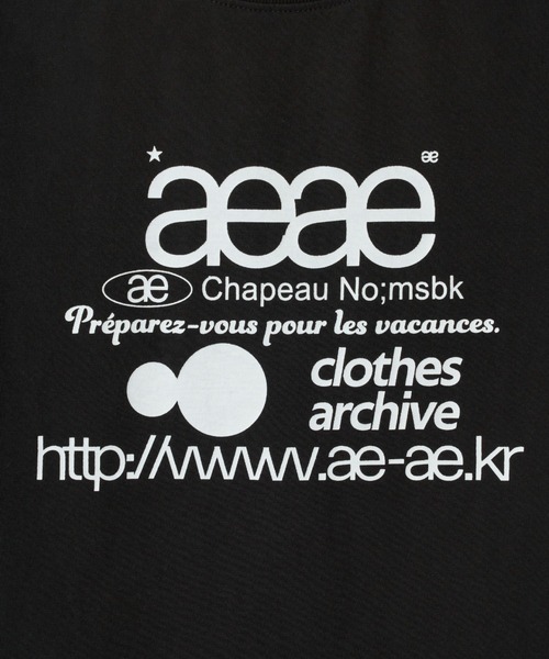 「aeae」 半袖Tシャツ FREE チャコールグレー レディース_画像2