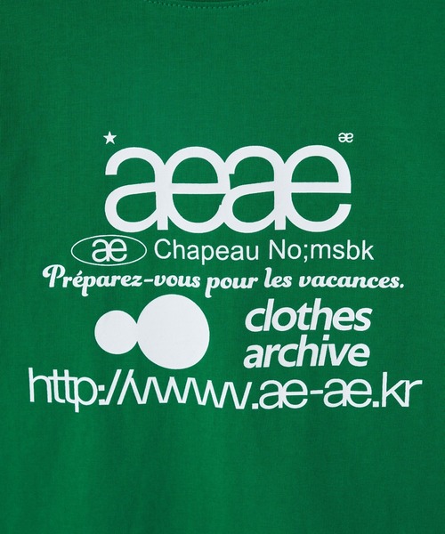 「aeae」 半袖Tシャツ FREE チャコールグレー レディース_画像4