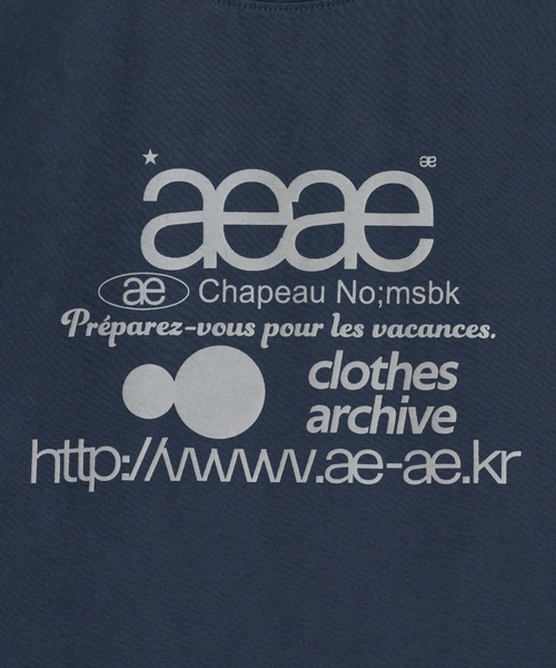 「aeae」 半袖Tシャツ FREE チャコールグレー レディース_画像6