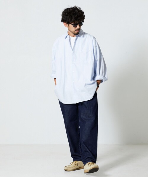 「FREAK'S STORE」 デニムパンツ LARGE オフホワイト メンズ