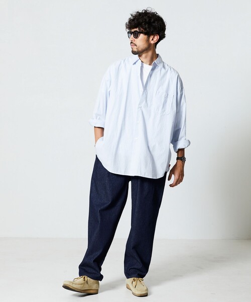 「FREAK'S STORE」 デニムパンツ LARGE オフホワイト メンズ