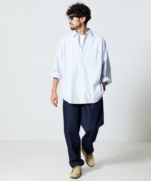 「FREAK'S STORE」 デニムパンツ LARGE オフホワイト メンズ