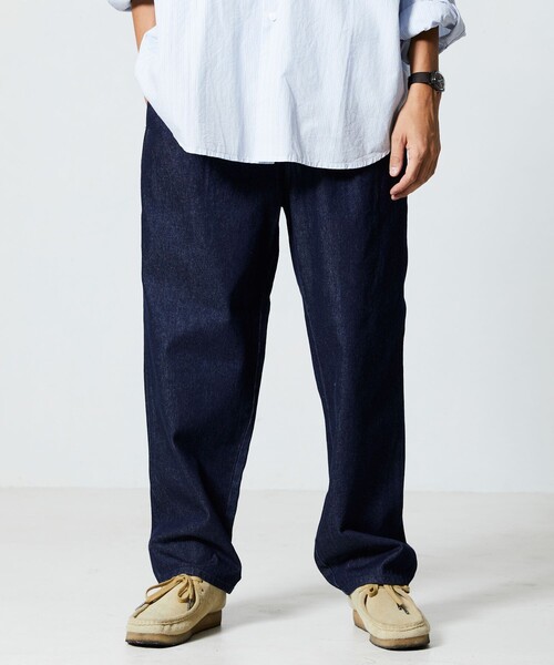 「FREAK'S STORE」 デニムパンツ LARGE オフホワイト メンズ