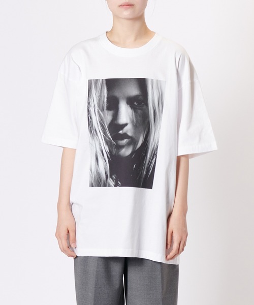 BIOTOP Kate Moss by David Sims Tシャツ Ｌサイズ Kate moss/ケイト・モス」をプリントしたBIOTOP “KateMoss by