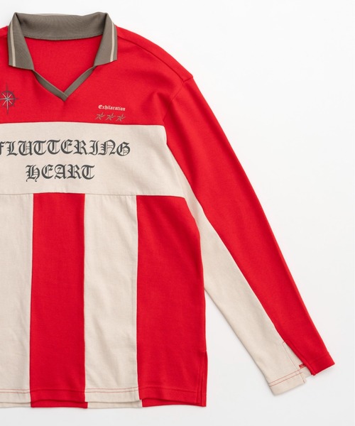 MAISON SPECIAL（メゾンスペシャル） 長袖ポロシャツ FREE イエロー