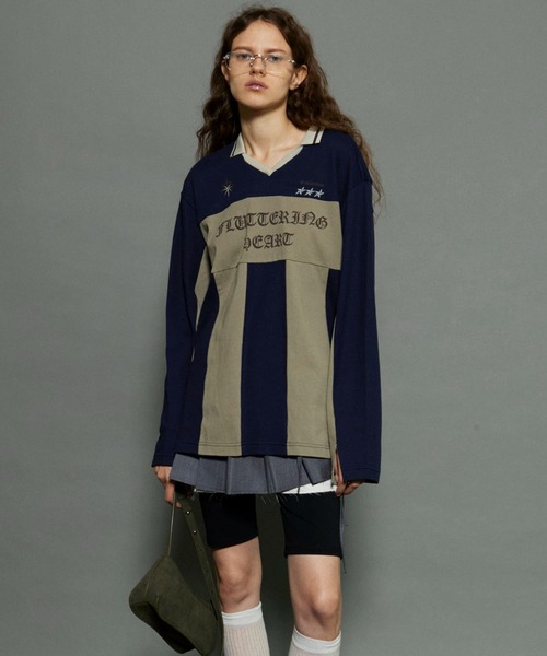 MAISON SPECIAL（メゾンスペシャル） 長袖ポロシャツ FREE イエロー