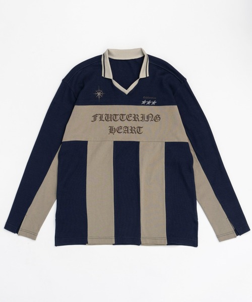 MAISON SPECIAL（メゾンスペシャル） 長袖ポロシャツ FREE イエロー