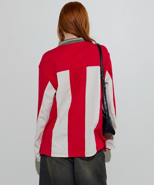 MAISON SPECIAL（メゾンスペシャル） 長袖ポロシャツ FREE イエロー