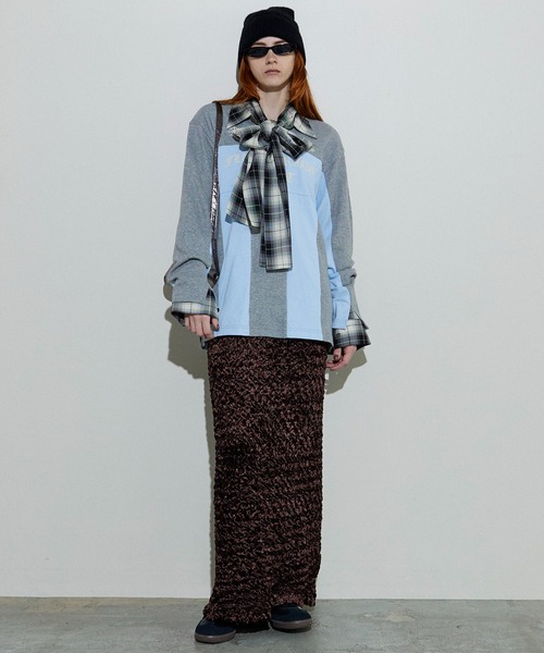 MAISON SPECIAL（メゾンスペシャル） 長袖ポロシャツ FREE イエロー