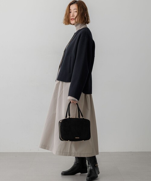 23区（ニジュウサンク） ノーカラーコート コート ウールライトリバー