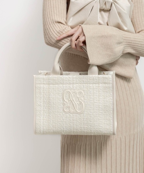 RANDA（ランダ） トートバッグ 2WAY モノグラムデザイントートバッグ