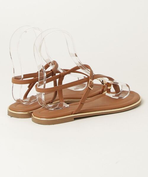 「ALDO」 フラットサンダル 37 ブラウン レディース_画像2