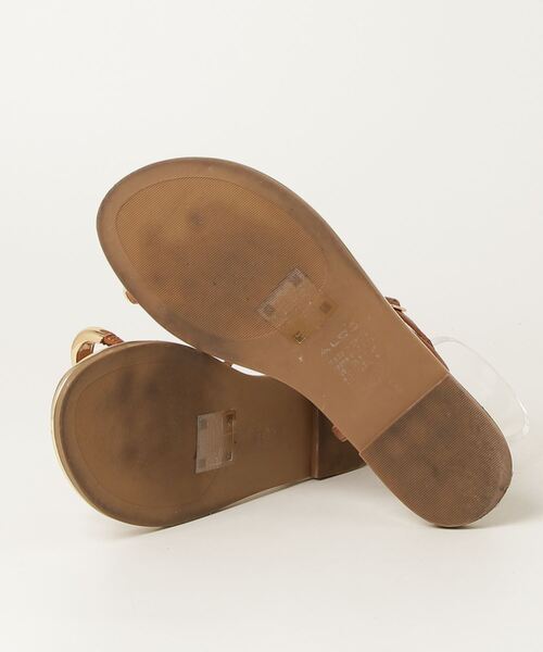 「ALDO」 フラットサンダル 37 ブラウン レディース_画像3