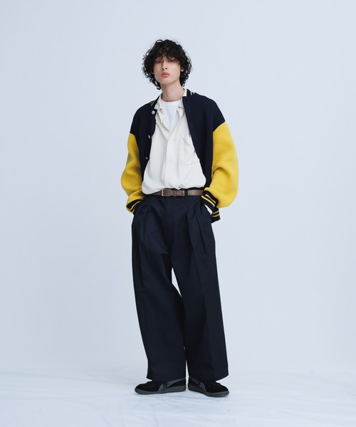 アダムエロペ　スタジャン　Mサイズ ADAM ET ROPE'（アダムエロペ） スタジャン M ネイビー メンズ