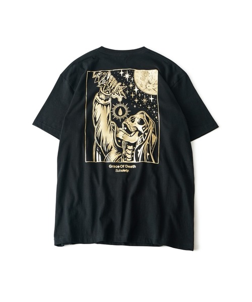 「Subciety」 半袖Tシャツ X-LARGE ブラック メンズ_画像3