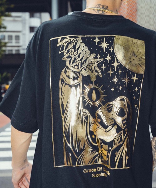 「Subciety」 半袖Tシャツ X-LARGE ブラック メンズ_画像5