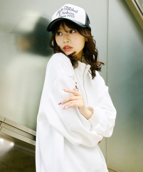 shrita（シュリータ） トレーナー ハーフジップ裏起毛トレーナー